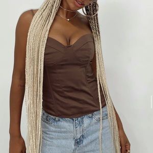 Brand New Princess Polly Everson Corset Brown